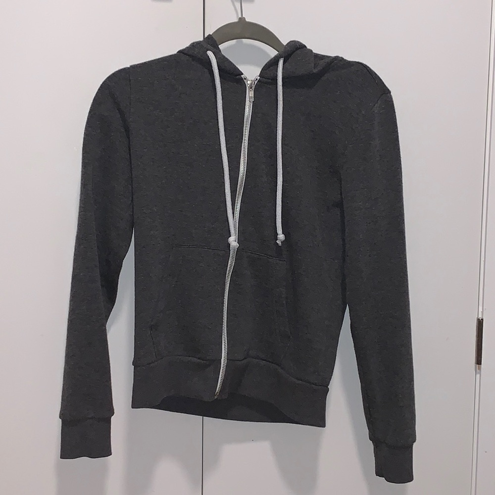 3/$50 Grey Zip-Up Hoodie